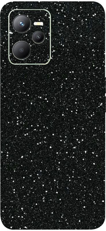 Jeeva Creation Realme c35, realme c35 Mobile Skin  (Ultra Super Black Glitter Skin With High Matte Finish..,)