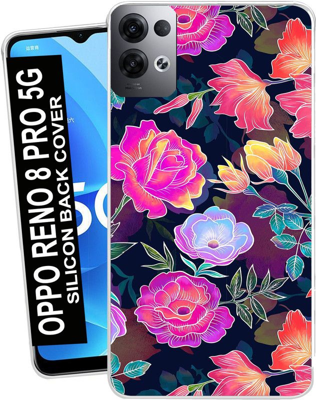 Koolbug Back Cover for OPPO Reno8 Pro  (Multicolor, Silicon, Pack of: 1)