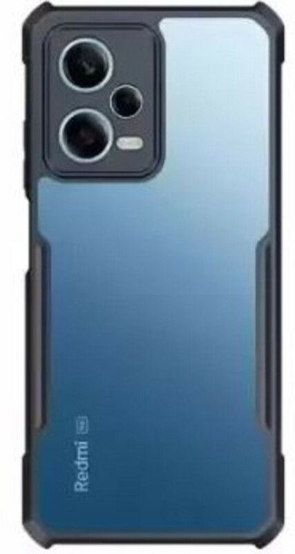 Skyforce Front & Back Case for Redmi Note 12 5G, Redmi Note 12  (Black, Transparent, Grip Case, Pack of: 1)
