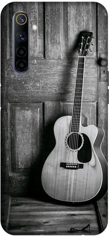 URCHIN Back Cover for Realme 6i guitar, guitar love, cool, love, music, instuments, black and white  (Multicolor, Shock Proof, Pack of: 1)