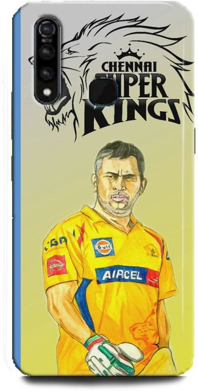 INDICRAFT Back Cover for Vivo Z1Pro, Vivo 1951, Dhoni, Printed  (Multicolor, Shock Proof)