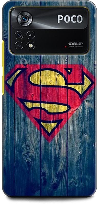 INDICRAFT Back Cover for POCO X4 Pro 5G SUPERMAN, SUPERHERO, COMIC  (Multicolor, Shock Proof, Pack of: 1)