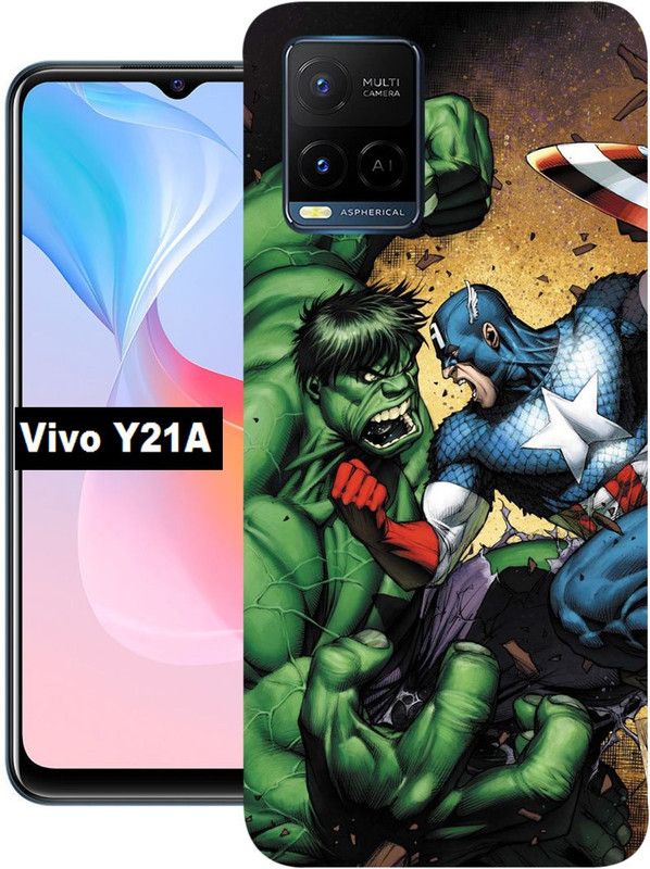 Ghumakkad Back Cover for Vivo Y21A  (Multicolor, Grip Case, Silicon)