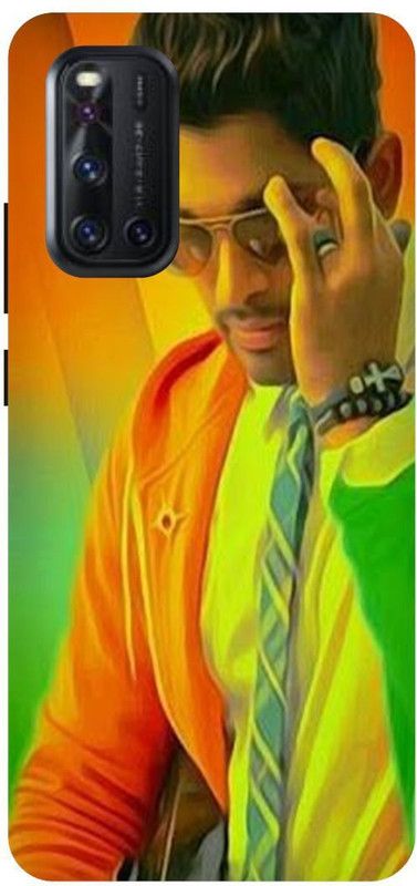 THE NARAYANA COLLECTIONS Back Cover for VIVO V19-1933-ALLU,ARJUN,SOUTH,HERO,PUSHPA  (Multicolor, Hard Case, Pack of: 1)