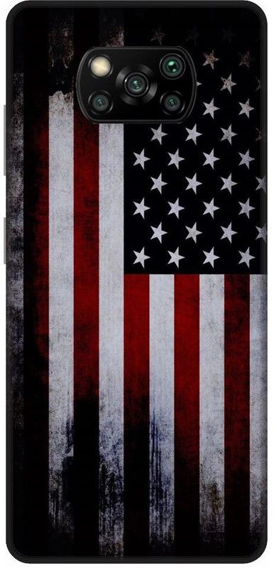 URCHIN Back Cover for Poco X3 America flag, american , flsg of america, America flag  (Multicolor, Shock Proof, Pack of: 1)