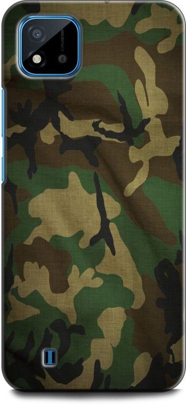 WallCraft Back Cover for Realme C20, RMX3063, RMX3061 ARMY, TXTURE, UNIFORM, MILITARY, COMO, COMOFLAGE, DRESS CODE  (Multicolor, Dual Protection)