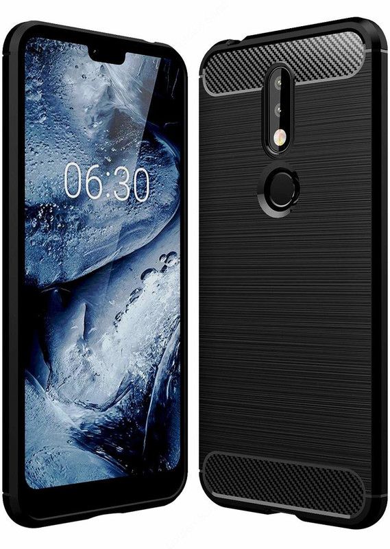 GLOBALCASE Back Cover for NOKIA 7.1  (Black, Grip Case, Pack of: 1)
