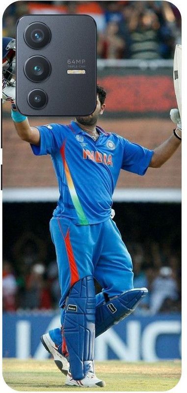 THE NARAYANA COLLECTIONS Back Cover for VIVO V23 PRO 5G-V2132-YUVRAJ,SINGH,YUVI,IPL,CRICKETER  (Multicolor, Hard Case, Pack of: 1)