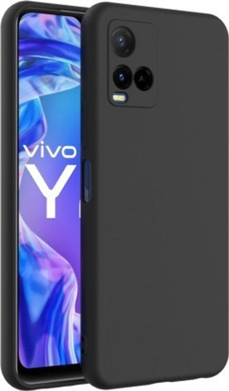 Desirtech Back Cover for Vivo Y21, Vivo Y21 2021, Vivo Y33s  (Black, Grip Case, Pack of: 1)