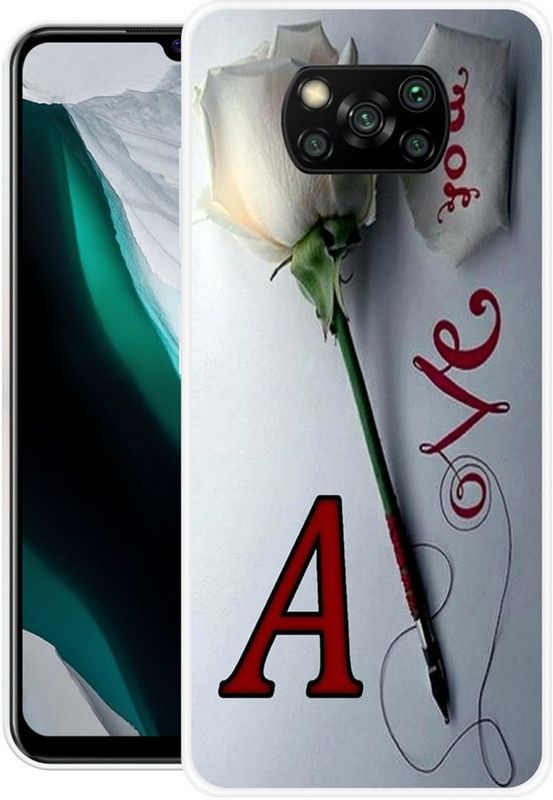PAEDICON Back Cover for POCO X3, POCO X3 Pro  (White, Red, Grip Case, Silicon)