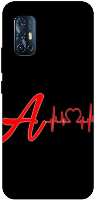 THE NARAYANA COLLECTIONS Back Cover for VIVO V17- 1919-A,NAME,LATTER,ALPHABET,LIFE,LINE  (Multicolor, Hard Case, Pack of: 1)