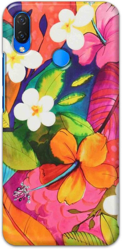 NDCOM Back Cover for Huawei Nova 3 Floral Pattern Printed  (Multicolor, Hard Case, Pack of: 1)