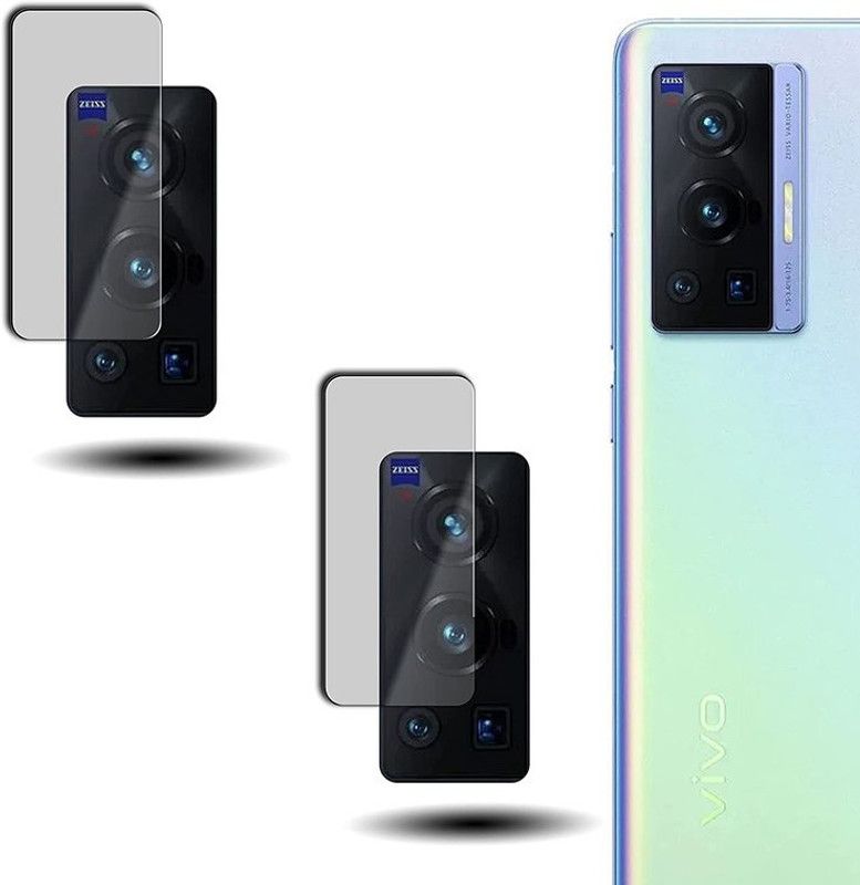 Transparent Back Camera Lens Glass Protector for Vivo x70 Pro  (Pack of: 2)