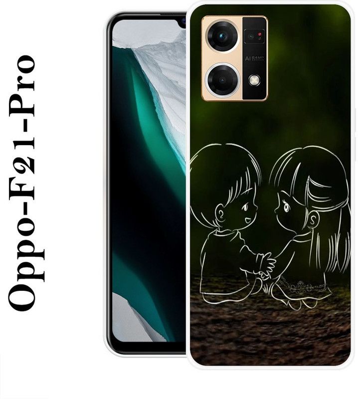 SHIVKUDI Back Cover for Oppo F21 Pro  (Multicolor, Grip Case, Silicon)