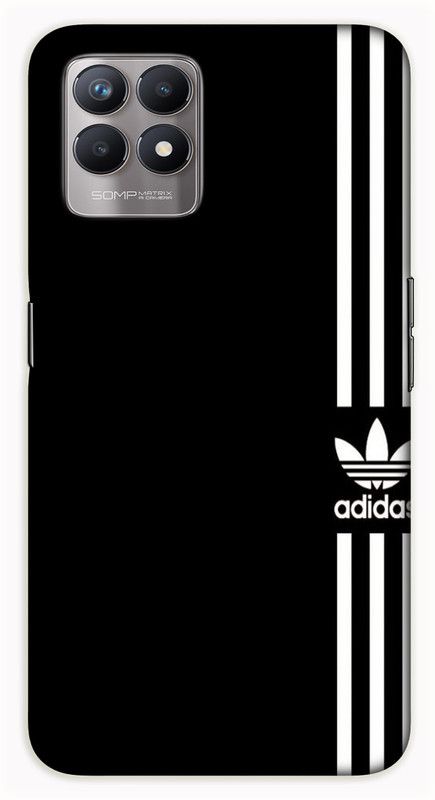 iprinto Back Cover for Realme 8i, RMX3151 Adidas Black Back Cover  (Black, Hard Case)