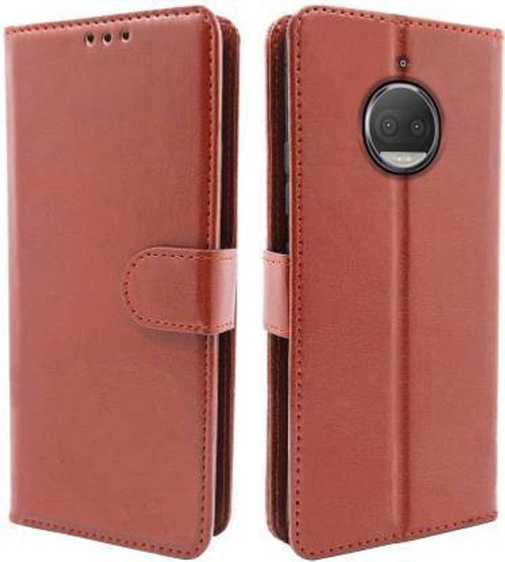 Urban Tech Flip Cover for Motorola Moto G5 PlusFlip Case | Magnetic Closure | Shock Proof Wallet Flip Cover  (Brown, Magnetic Case, Pack of: 1)