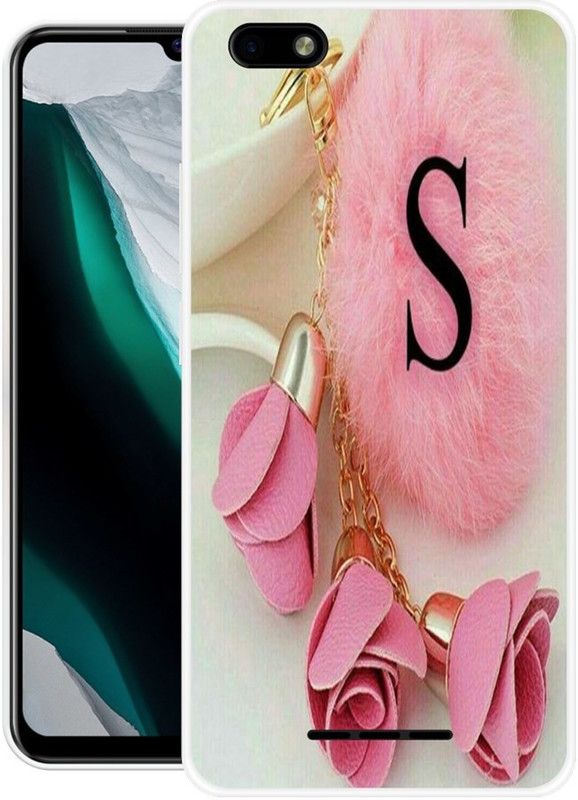 Pedimore Back Cover for Lava Z60S  (Pink, Beige, Grip Case, Silicon, Pack of: 1)