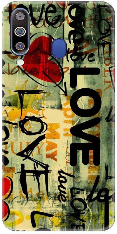 Smutty Back Cover for Samsung Galaxy M30, SM-M305FN - Love Graffiti Print  (Multicolor, Hard Case, Pack of: 1)