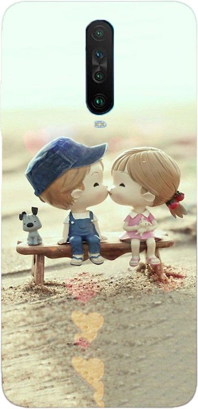 METOO Back Cover for Poco X2, Cupal , Romentic Design Back Cover Print : 121  (Multicolor, Dual Protection, Silicon, Pack of: 1)