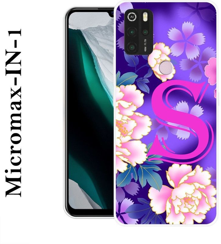 REALKING Back Cover for Micromax in 1  (Purple, Pink, Silicon)
