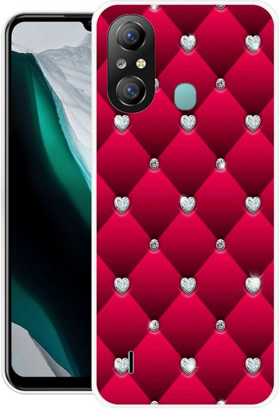 PAEDICON Back Cover for Itel A49  (Red, White, Silicon)