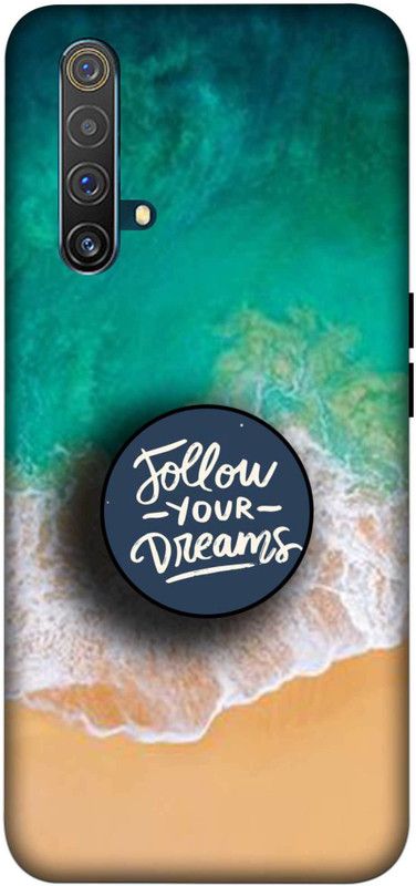 NDCOM Back Cover for REALME X3 Super Zoom Ocean Beach Follow Your Dreams Printed  (Multicolor, Hard Case, Pack of: 1)