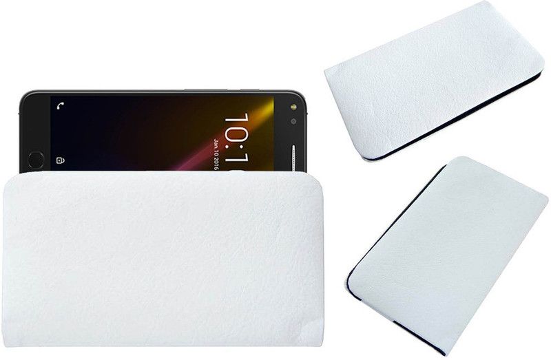 ACM Pouch for Alcatel X1  (White, Cases with Holder, Pack of: 1)