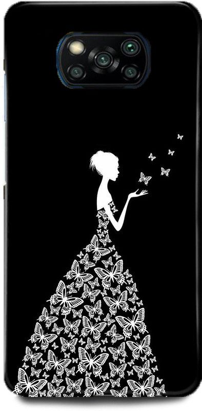 Ignite Back Cover for POCO X3  (Black, White, Hard Case, Pack of: 1)