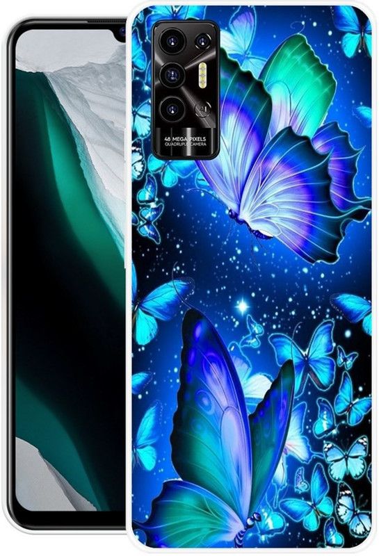 BLUEBUG Back Cover for Tecno Pova 2  (Multicolor, Grip Case, Silicon, Pack of: 1)
