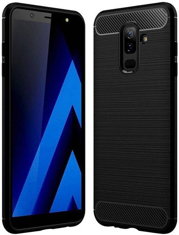Dreamcase Back Cover for Samsung Galaxy J8  (Black, Dual Protection, Pack of: 1)