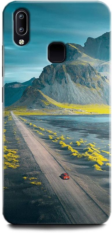 Afterglow Back Cover for Vivo V11 LONG ROAD,BLUE SKY, CAR, MOUNTAIN, NATURE, ROAD, SKY  (Multicolor, Shock Proof, Pack of: 1)