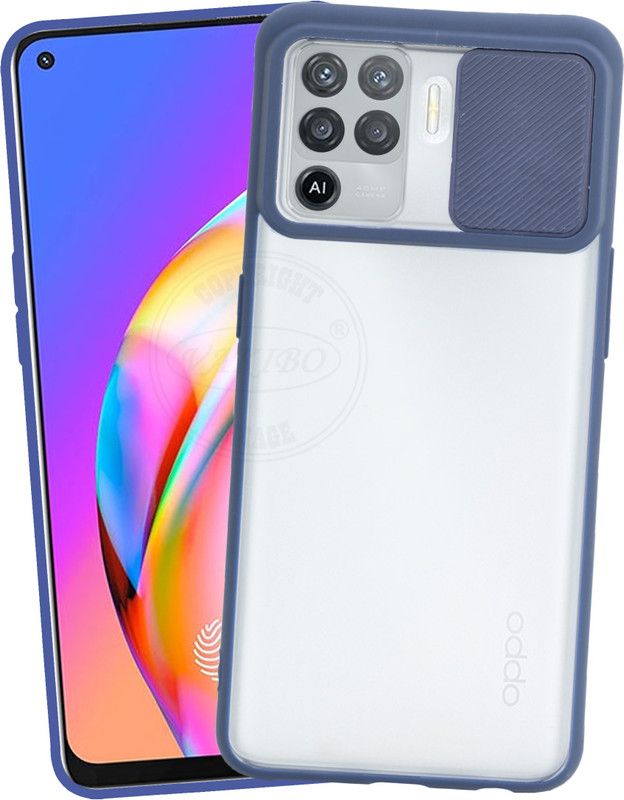 VAKIBO Back Cover for Oppo F19 Pro  (Blue, Grip Case, Pack of: 1)