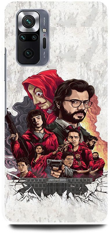FRONK Back Cover for REDMI Note 10 Pro Max, MONEY, HEIST, WEB, SERIES, PAPL, PROFESSOR, SPANISH  (White, Hard Case, Pack of: 1)