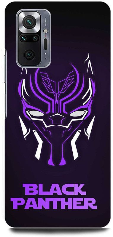 FRONK Back Cover for REDMI Note 10 Pro, BLACK, PANTHER, WAKANDA, FOREVER  (Purple, Hard Case, Pack of: 1)