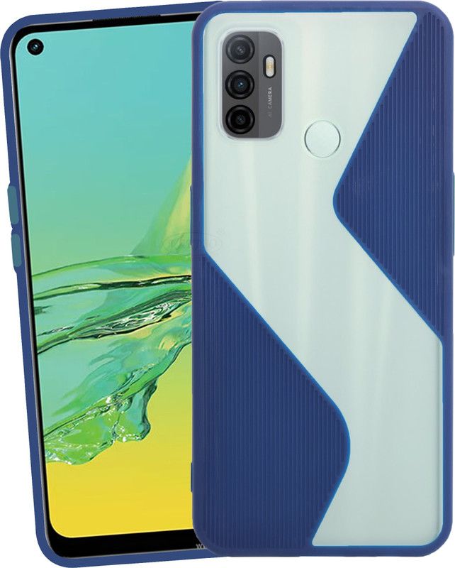 VAKIBO Back Cover for Oppo A53, Oppo A33  (Blue, Grip Case, Pack of: 1)