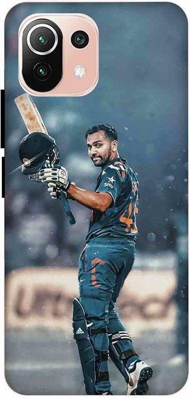 NDCOM Back Cover for Xiaomi 11 Lite NE 5G Hitman Rohit Sharma Printed  (Multicolor, Hard Case, Pack of: 1)