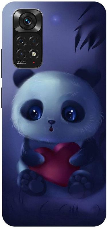 THE NARAYANA COLLECTIONS Back Cover for REDMI NOTE 11-CUTE,PANDA,CARTOON,TEDDY,BEAR  (Multicolor, Hard Case, Pack of: 1)
