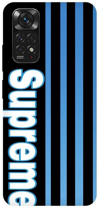 THE NARAYANA COLLECTIONS Back Cover for REDMI NOTE 11-SUPERME,MARSHMELLO,SIGN,FUNKY  (Multicolor, Hard Case, Pack of: 1)