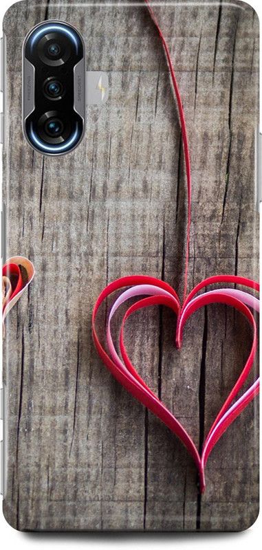 play fast Back Cover for POCO F3 GT HEART, LOVE, COUPLE, SHAPE  (Grey, Hard Case, Pack of: 1)