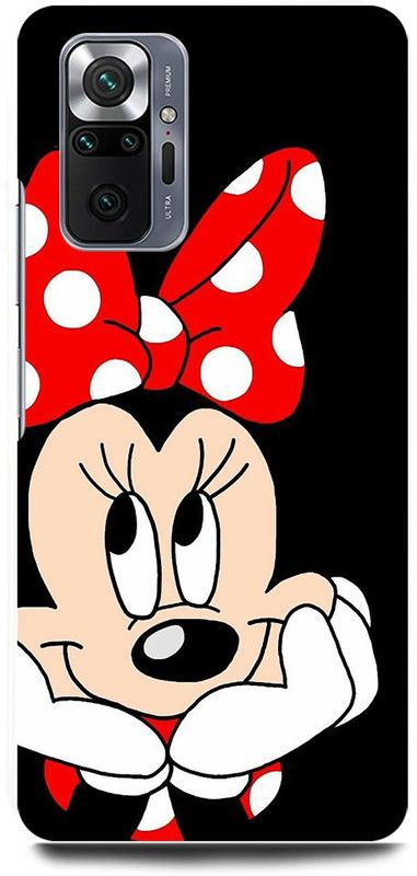 FRONK Back Cover for REDMI Note 10 Pro, MICKEY, MOUSE, MINNIE, MOUSE, DOLL, TEDDY, LOVE  (Black, Hard Case, Pack of: 1)