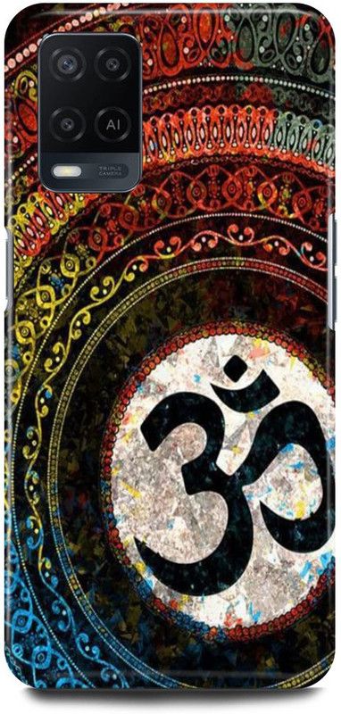 FRONK Back Cover for OPPO A54, CPH2239, OM, SIGN, LOGO, MAHADEV, SHIV  (Multicolor, Hard Case, Pack of: 1)
