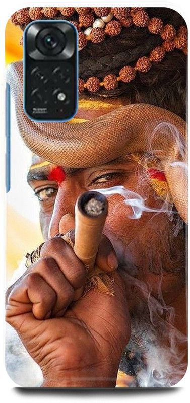 play fast Back Cover for Redmi Note 11S AGHORI, MAHADEV, SHIV, SHIVJI, MAHAKAL  (Brown, Hard Case, Pack of: 1)
