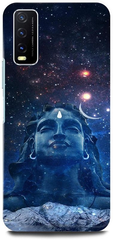 play fast Back Cover for Vivo Y12s, V2033 ADIYOGI, SHIVA, STATUE, MAHAKAL, MAHADEV, SHIV, JI  (Blue, Hard Case, Pack of: 1)