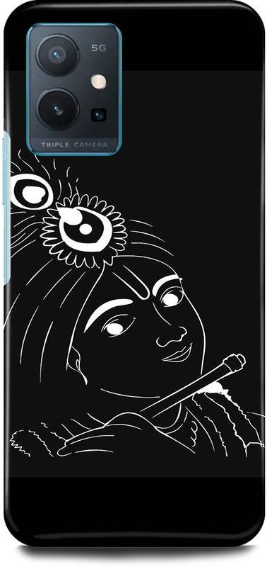 play fast Back Cover for Vivo y75 5G, V2142 KRISHNA, KANHAIYA, BLACK, KANHA  (Black, Hard Case, Pack of: 1)