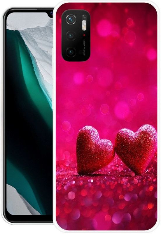 Looy Back Cover for POCO M3 Pro 5G  (Pink, Flexible, Silicon, Pack of: 1)