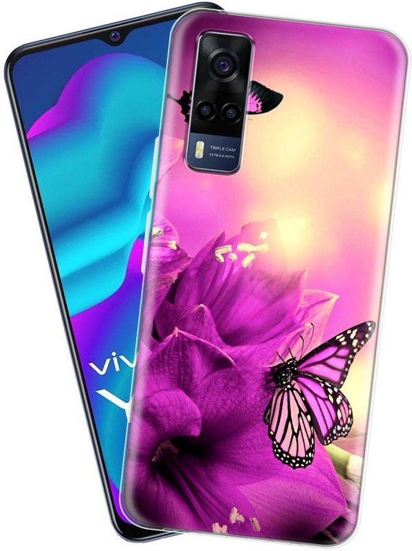 Nainz Back Cover for vivo Y53s  (Multicolor, Grip Case, Silicon)
