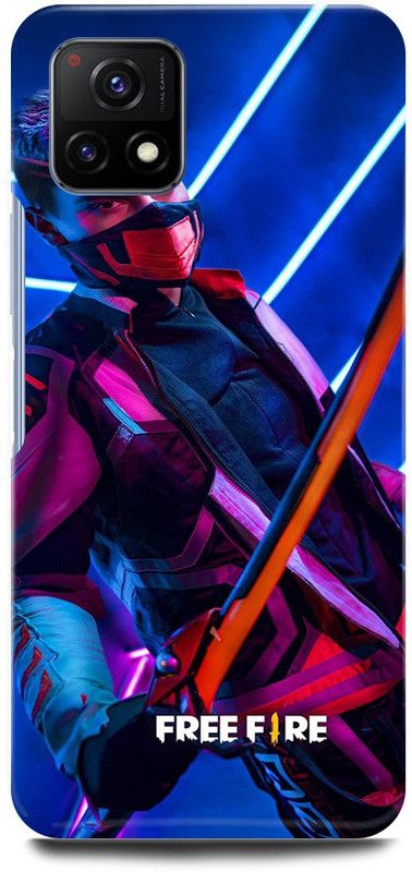 play fast Back Cover for Vivo Y72 5G, V2060 FREE, FIRE, GAME, TEAM  (Blue, Hard Case, Pack of: 1)