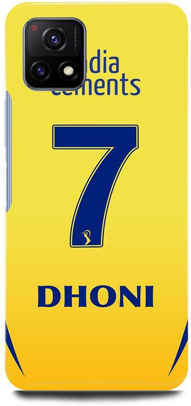 play fast Back Cover for Vivo Y72 5G, V2060 MS, DHONI, MAHENDRA, SINGH, DHONI  (Yellow, Hard Case, Pack of: 1)
