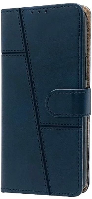 RAWAT Flip Cover for Itel A25 Flip Cover  (Blue, Dual Protection, Pack of: 1)