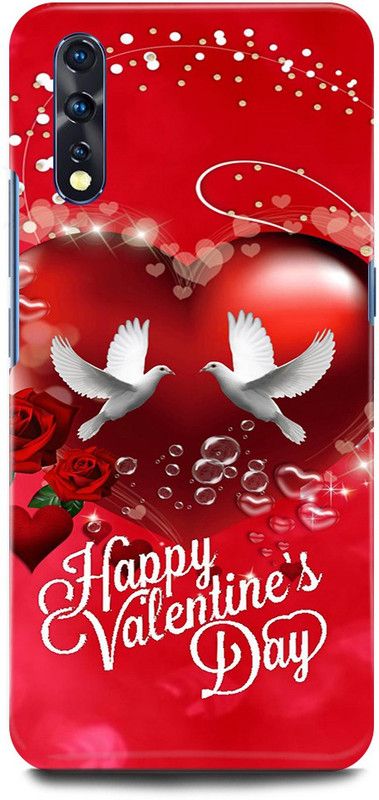 JUGGA Back Cover for Vivo S1, 1907, HAPPY, VALENTINE, DAY, LOVE, COUPLE, GIRL, BOY  (Red, Hard Case)